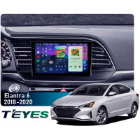 Штатная магнитола Teyes CC4 Pro 2k 8+128 Gb Hyundai Elantra 6 2018-2020 (B) 9"