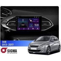 Штатная магнитола Sigma E9232 2+32 Gb Peugeot 308 T9 308S 2013-2017 9"