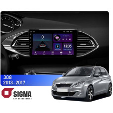 Штатная магнитола Sigma E9232 2+32 Gb Peugeot 308 T9 308S 2013-2017 9"