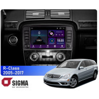 Штатная магнитола Sigma E9232 2+32 Gb Mercedes-Benz R-Class W251 R280 R300 R320 2005-2017 (F2) button 9"