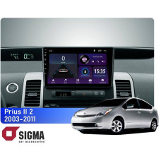 Штатная магнитола Sigma E9232 2+32 Gb Toyota Prius XW20 2 2003-2011 (F2) 9"