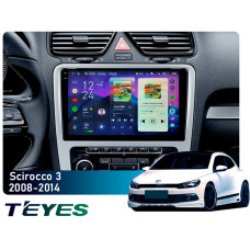 Штатная магнитола Teyes CC4 Pro 2k 12+256 Gb Volkswagen Scirocco 3 Mk3 2008-2014 (F5) 9"