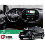 Штатна магнітола Sigma PRO 10464 4+64 Gb Mercedes-Benz Vito 2014-2021 Black A-Mod 10