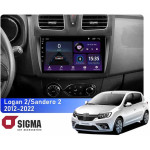 Штатная магнитола Sigma E9232 2+32 Gb Renault Logan 2 2012-2022, Sandero 2 2013-2022 (F1) (A) 9
