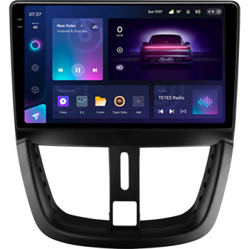 Штатна магнітола Teyes CC3 2k 4+64 Gb Peugeot 207 2006-2015 9"