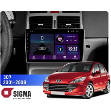 Штатная магнитола Sigma E9232 2+32 Gb Peugeot 307 1 2001-2008 9"