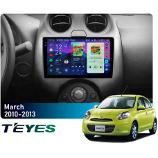 Штатная магнитола Teyes CC4 Pro 2k 8+128 Gb Nissan March K13 2010-2013 9"