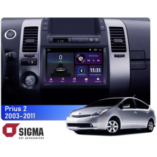 Штатная магнитола Sigma E9232 2+32 Gb Toyota Prius XW20 2 2003-2011 (F1) 9"