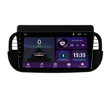 Штатна магнітола Sigma E9232 2+32 Gb Fiat 500 2007-2015 Black 9"