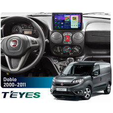 Штатная магнитола Teyes CC4 Pro 2k 8+128 Gb Fiat Doblo 2000-2011 10"