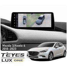 Штатная магнитола Teyes LUX ONE 6+128 Gb 360° Mazda 3 Axela 4 BP 2018-2023 (B) 12.3"