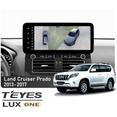 Штатная магнитола Teyes LUX ONE 6+128 Gb 360° Toyota Land Cruiser Prado 150 2013-2017 (F2) 12.3"