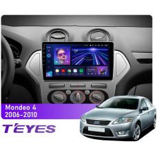 Штатная магнитола Teyes CC3 6+128 Gb 360° Ford Mondeo 4 2006-2010 10"
