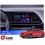 Штатная магнитола Sigma E9232 2+32 Gb Seat Leon 3 2012-2020 (F3) 9