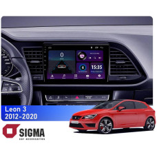 Штатная магнитола Sigma E9232 2+32 Gb Seat Leon 3 2012-2020 (F3) 9"