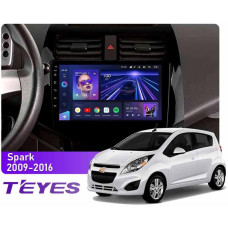 Штатная магнитола Teyes CC3 6+128 Gb Chevrolet Spark M300 2009-2016 (F1) 9"
