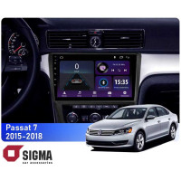 Штатная магнитола Sigma E9232 2+32 Gb Volkswagen Passat 7 B7 NMS 2015-2018 (F1) 9"