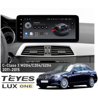 Штатная магнитола Teyes LUX ONE 6+128 Gb Mercedes-Benz C-Class 3 W204 C204 S204 NTG 4.5 2011-2015 12.3"