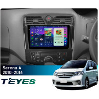 Штатная магнитола Teyes CC4 Pro 2k 8+128 Gb Nissan Serena 4 C26 2010-2016 9"
