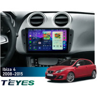 Штатная магнитола Teyes CC4 Pro 2k 8+128 Gb Seat Ibiza 6J 2008-2015 9"