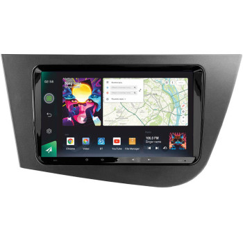 Штатна магнітола Sigma Pro 9464 4+64 Gb Seat Leon 2 2005-2012 (PQ) (F1) 9"