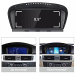 Штатна магнітола AMS BMW 5-Series E60 E61 E63 E64 2009-2010 CIC 4+64Gb 8.8"