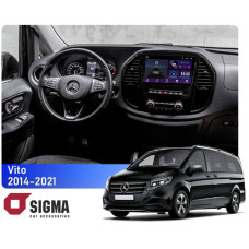 Штатная магнитола Sigma E10232 2+32 Gb Mercedes-Benz Vito 2014-2021 Black A-Mod 10"