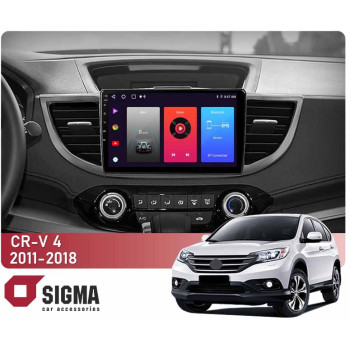 Штатная магнитола Sigma F10216 2+32 Gb Honda CR-V 4 RM RE 2011-2018 (B) 10"