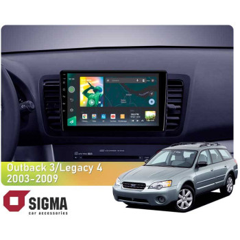 Штатная магнитола Sigma X9232 2+32 Gb Subaru Outback 3, Legacy 4 2003-2009 9"