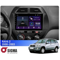 Штатная магнитола Sigma E9232 2+32 Gb Toyota RAV4 2 CA20 CA20W XA20 2000-2003 (F3) 9"