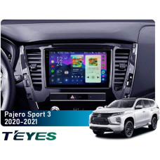 Штатная магнитола Teyes CC4 Pro 2k 8+128 Gb Mitsubishi Pajero Sport 3 2020-2021 9"