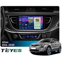 Штатная магнитола Teyes CC4 Pro 2k 8+128 Gb Geely Atlas NL-3 2016-2020 9"