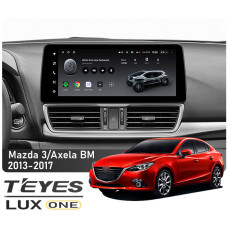 Штатна магнітола Teyes LUX ONE 4+32 Gb Mazda 3 Axela BM 2013-2017 (B) 12.3"