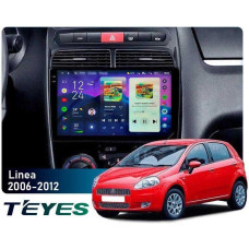 Штатная магнитола Teyes CC4 Pro 2k 8+128 Gb Fiat Linea 2006-2012 9"