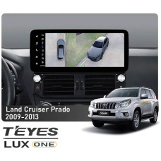 Штатная магнитола Teyes LUX ONE 6+128 Gb 360° Toyota Land Cruiser Prado 150 2009-2013 12.3"