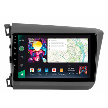 Штатна магнітола Sigma Pro 9464 4+64 Gb Honda Civic 9 FB FK FD 2011-2015 9"