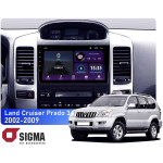 Штатная магнитола Sigma E9232 2+32 Gb Toyota Land Cruiser Prado 120 / Lexus GX470 J120 2002-2009 (F1) (B) 9