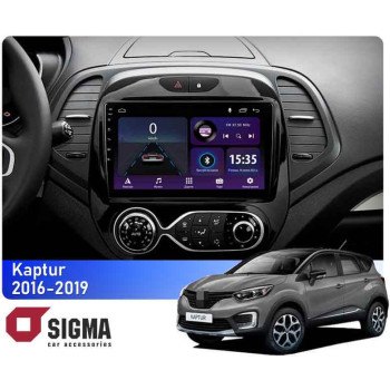 Штатная магнитола Sigma E9232 2+32 Gb Renault Kaptur 2016-2019 (F1) 9"