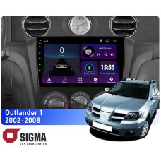Штатная магнитола Sigma E9232 2+32 Gb Mitsubishi Outlander 1 2002-2008 (F1) 9"