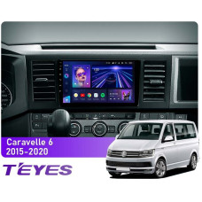 Штатная магнитола Teyes CC3 4+64 Gb Volkswagen Caravelle 6 T6.1 T6 2015-2020 9"