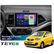 Штатная магнитола Teyes CC4 2k 6+64 Gb Kia Morning 2011-2017 9"