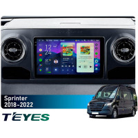 Штатная магнитола Teyes CC4 Pro 2k 8+128 Gb Mercedes-Benz Sprinter 2018-2022 (F1) 10"