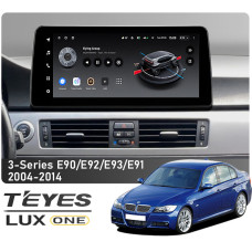 Штатна магнітола Teyes LUX ONE 6+128 Gb BMW 3-Series E90/E92/E93/E91 2004-2014 12.3"