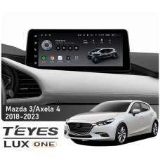 Штатна магнітола Teyes LUX ONE 6+128 Gb Mazda 3 Axela 4 BP 2018-2023 (B) 12.3"