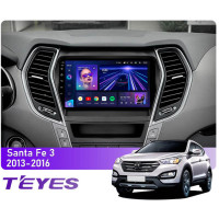 Штатная магнитола Teyes CC3 6+128 Gb 360° Hyundai Santa Fe 3 2013-2016 (A) 9"