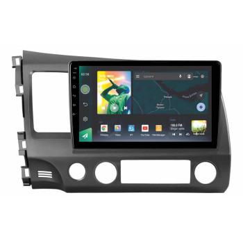 Штатна магнітола Sigma X10464 4+64 Gb Honda Civic 8 FK FN FD 2005-2012 10"