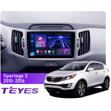 Штатна магнітола Teyes CC3 4+32 Gb Kia Sportage 3 SL 2010-2016 (A) 9"