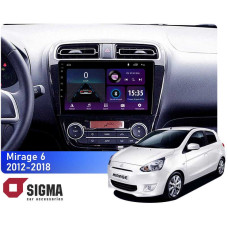 Штатная магнитола Sigma E9232 2+32 Gb Mitsubishi Mirage 6 2012-2018 9"