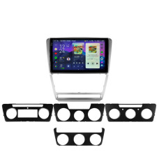 Штатная магнитола Teyes CC4 Pro 2k 12+256 Gb Skoda Octavia 2 A5 2008-2013 Silver 10"