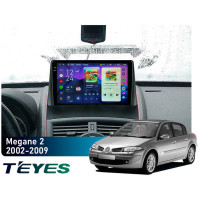 Штатная магнитола Teyes CC4 Pro 2k 8+128 Gb Renault Megane 2 2002-2009 9"
